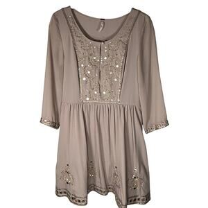 Free People Dress with Sequins Size 4